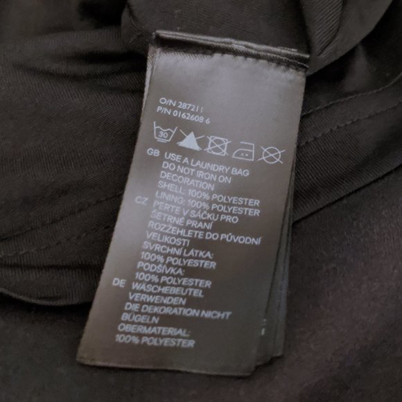 H&M Black Beaded Shift Cocktail Dress - Size 6 - Picture 6 of 6